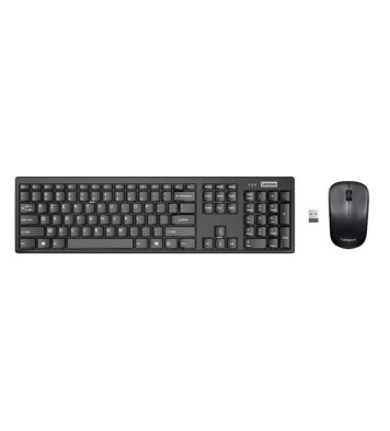 Ensemble Clavier + Souris Sans Fil LENOVO 100 AZERTY FRANÇAIS - Noir