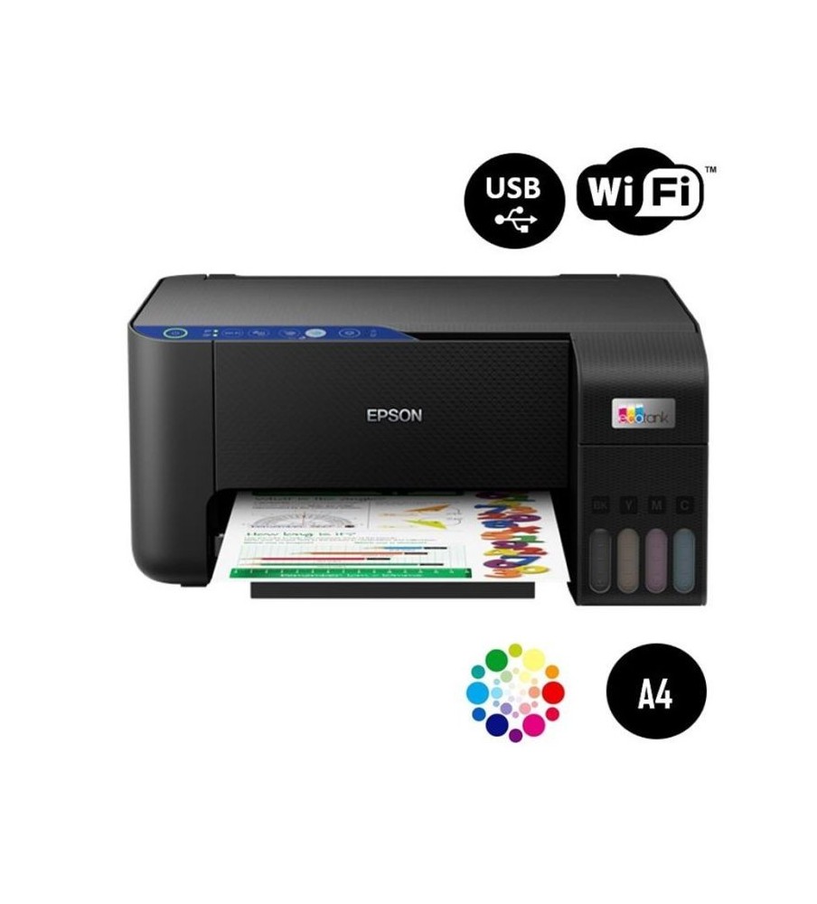Imprimante à Réservoir Intégré EPSON ECOTANK L3250 3En1 Wifi Couleur Imprimante à Réservoir Intégré EPSON ECOTANK L3250 3En1 Wifi Couleur