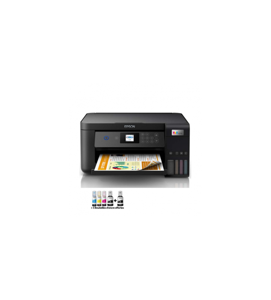 Imprimante Multifonction à réservoir intégré 3en1 couleur Epson ECOTANK L4260 / A4 / WiFi Imprimante Multifonction à réservoir intégré 3en1 couleur Epson ECOTANK L4260 / A4 / WiFi