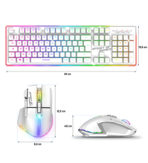 Pack Gamer Sans Fil  Clavier et Souris Gamer Sans Fil Spirit of Gamer ULTIMATE 600 / Blanc