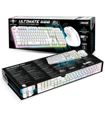 Pack Gamer Sans Fil  Clavier et Souris Gamer Sans Fil Spirit of Gamer ULTIMATE 600 / Blanc