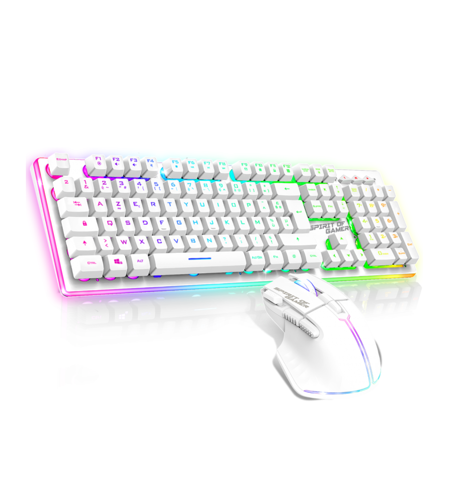 Pack Gamer Sans Fil  Clavier et Souris Gamer Sans Fil Spirit of Gamer ULTIMATE 600 / Blanc