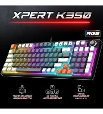 Clavier Gamer Filaire SPIRIT OF GAMER XPERT K350 RGB Switch Marron - Gris