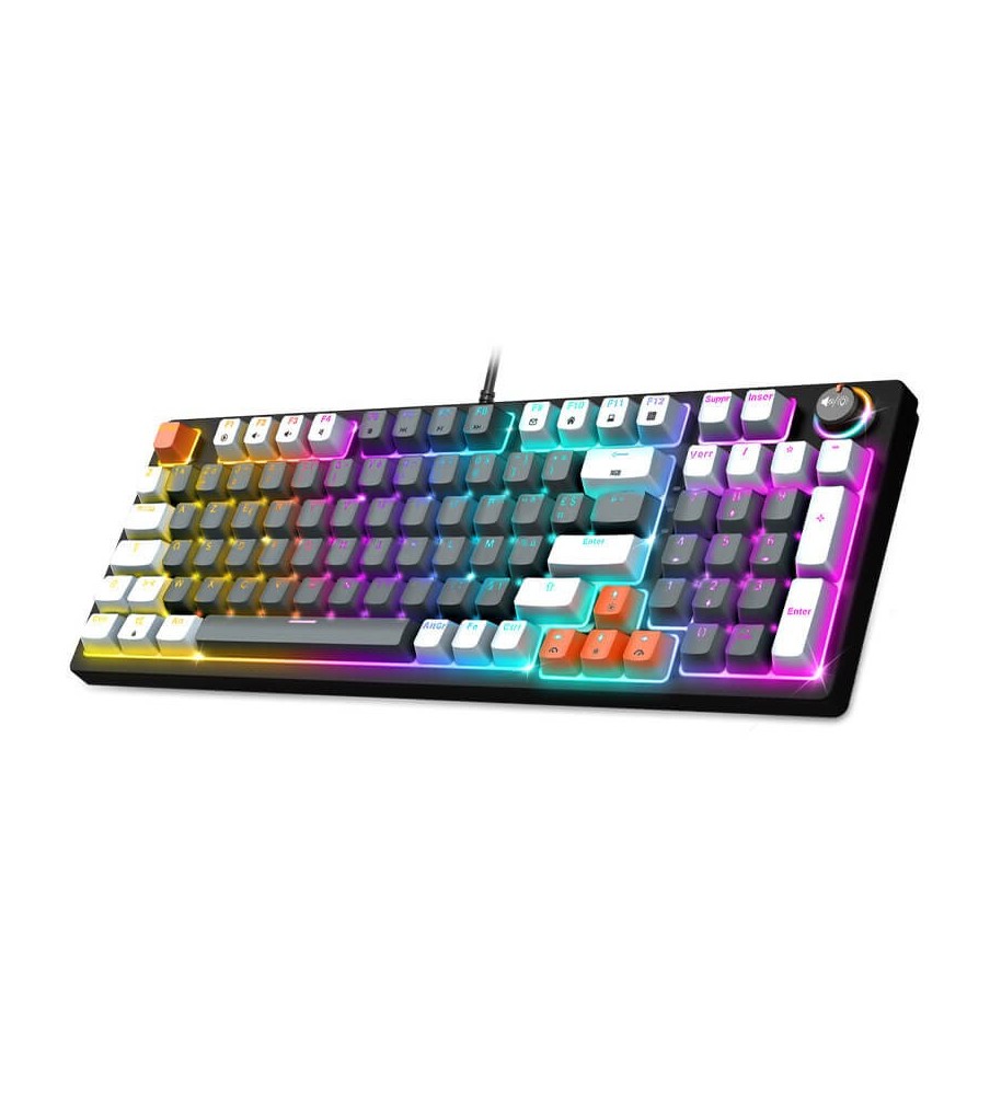 Clavier Gamer Filaire SPIRIT OF GAMER XPERT K350 RGB Switch Marron - Gris