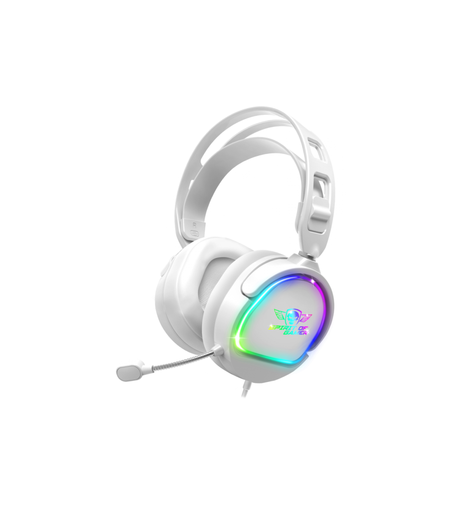 Micro Casque Gaming Spirit of Gamer PRO-H6 ARTIC / RGB / Blanc