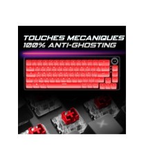 Clavier Gamer Sans Fil SPIRIT OF GAMER Xpert k600 RGB -Gris – CLA-XK600RF