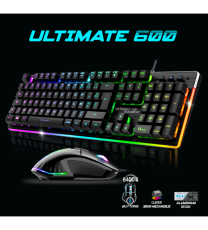 Ensemble Clavier et Souris Gamer Filaire SPIRIT OF GAMER ULTIMATE 600 - Noir