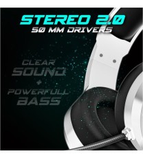 Micro Casque Gamer SPIRIT OF GAMER Pro H8 LED RGB - Blanc