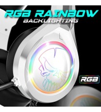 Micro Casque Gamer SPIRIT OF GAMER Pro H8 LED RGB - Blanc