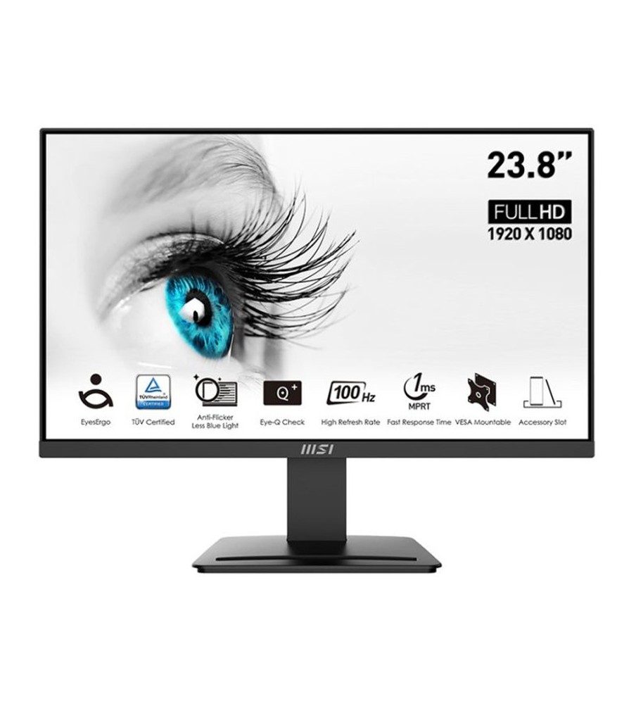Ecran Msi Pro MP2412 23.8″ Full HD 100 Hz Noir Ecran Msi Pro MP2412 23.8″ Full HD 100 Hz Noir