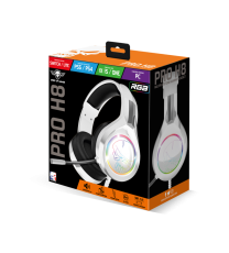 Micro Casque Gamer SPIRIT OF GAMER Pro H8 LED RGB - Blanc