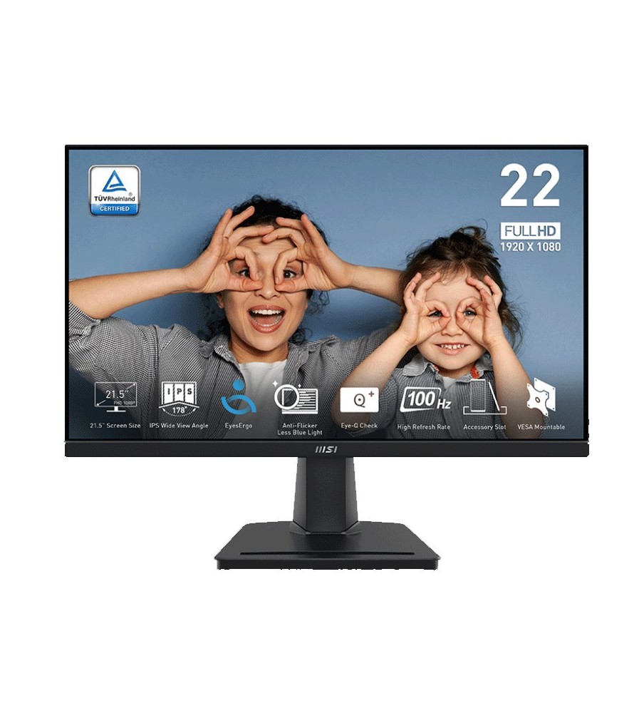 Ecran MSI PRO MP225 21.5" FHD 100Hz IPS Noir Ecran MSI PRO MP225 21.5" FHD 100Hz IPS Noir