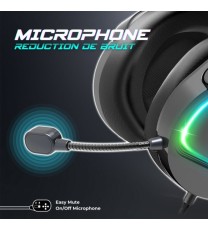 Casque Micro Gaming Spirit of Gamer PRO-H6 DARK / RGB / Noir