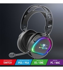 Casque Micro Gaming Spirit of Gamer PRO-H6 DARK / RGB / Noir