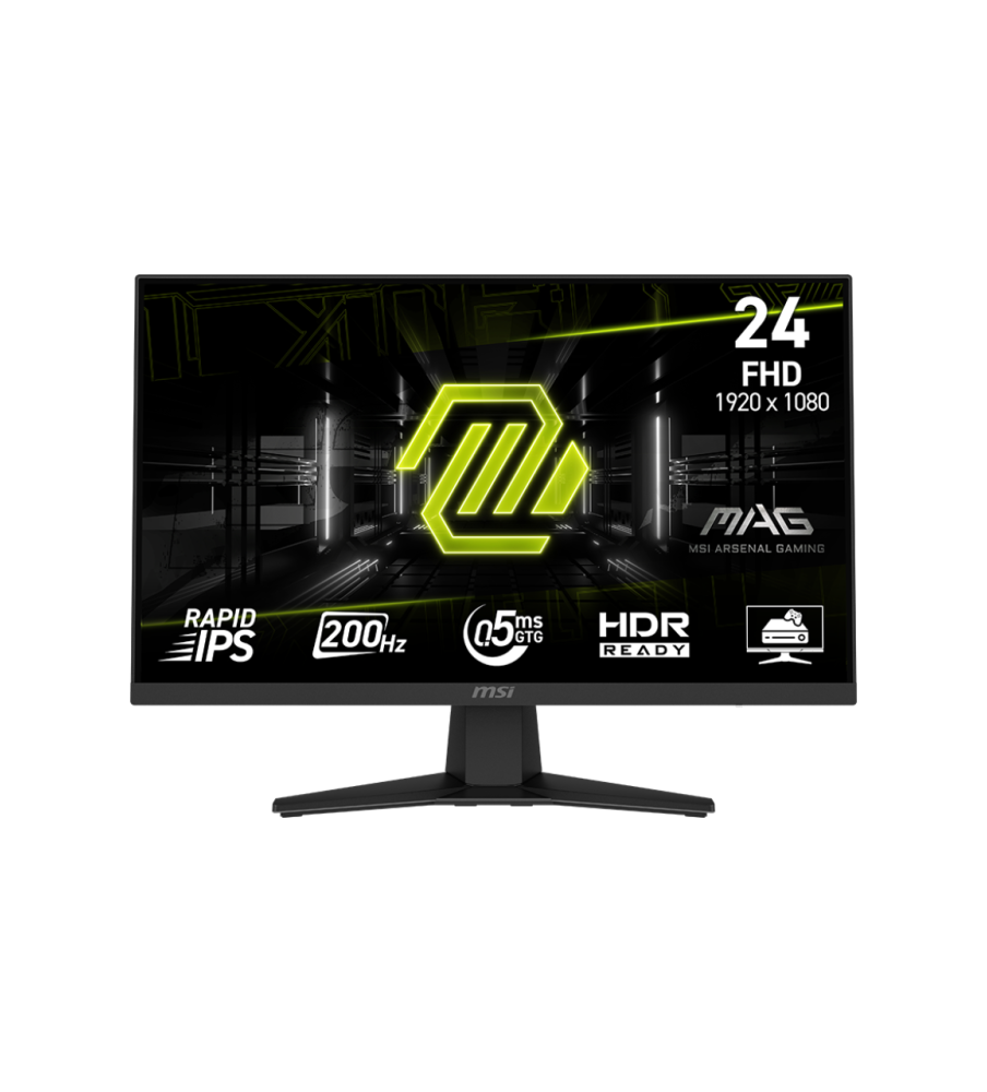 Écran Gaming MSI MAG 244F 24" Full HD IPS / 200 Hz / 0.5 ms / Noir