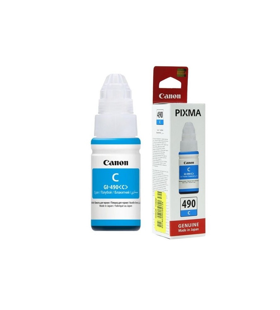 Bouteille d'encre Original CANON GI 490 C - Cyan (GI-490-C)