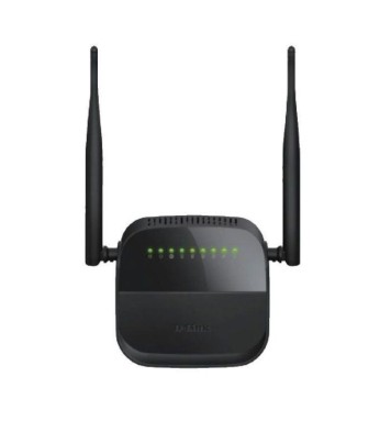Routeur D-LINK Sans fil N300 ADSL2+ 4 ports - Noir (DSL-124)