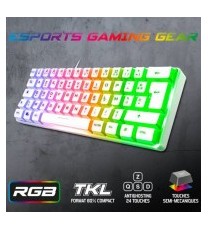 Clavier Gamer Filaire SPIRIT OF GAMER PRO-K2 RGB - Blanc