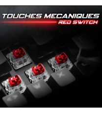 Clavier Gamer Filaire Mécanique  SPIRIT OF GAMER XPERT-K250 RGB - Noir