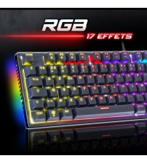 Clavier Gamer Filaire Mécanique  SPIRIT OF GAMER XPERT-K250 RGB - Noir