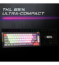 Clavier Gamer Sans Fil SPIRIT OF GAMER Xpert k600 RGB - Gris