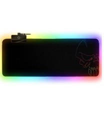 Tapis de Souris Gamer SPIRIT OF GAMER Darkskull RGB XXL - Noir