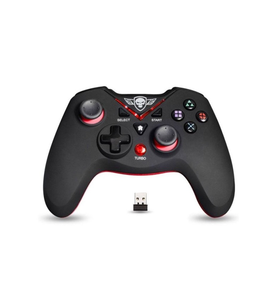 Manette de Jeux Sans Fil SPIRIT OF GAMER RFXPG Pour PS3/PC - Noir et Rouge