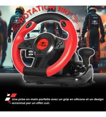 Volant De Course SPIRIT OF GAMER PRO 1 - Noir&Rouge
