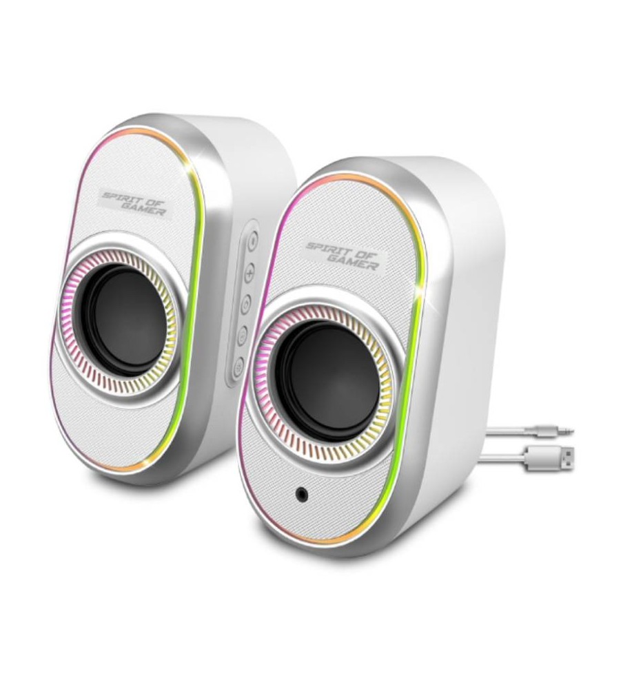 Haut-parleur Gamer Sans Fil SPIRIT OF GAMER Fanatic 500 RGB / Blanc