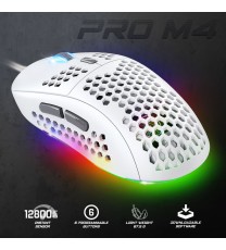 Souris Gamer Filaire SPIRIT OF GAMER PRO-M4 ULTRA LIGHT - Blanc