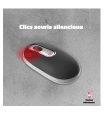 Ensemble Clavier et Souris Sans Fil Advance ERGOSTYLE / Blanc