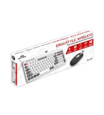Ensemble Clavier et Souris Sans Fil Advance ERGOSTYLE / Blanc