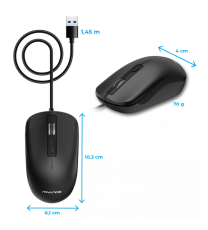 Souris filaire Advance SWIFT 4D 2400 DPI / Noir