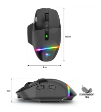 Souris Gamer Sans Fil SPIRIT OF GAMER XPERT-M800 RGB / Noir