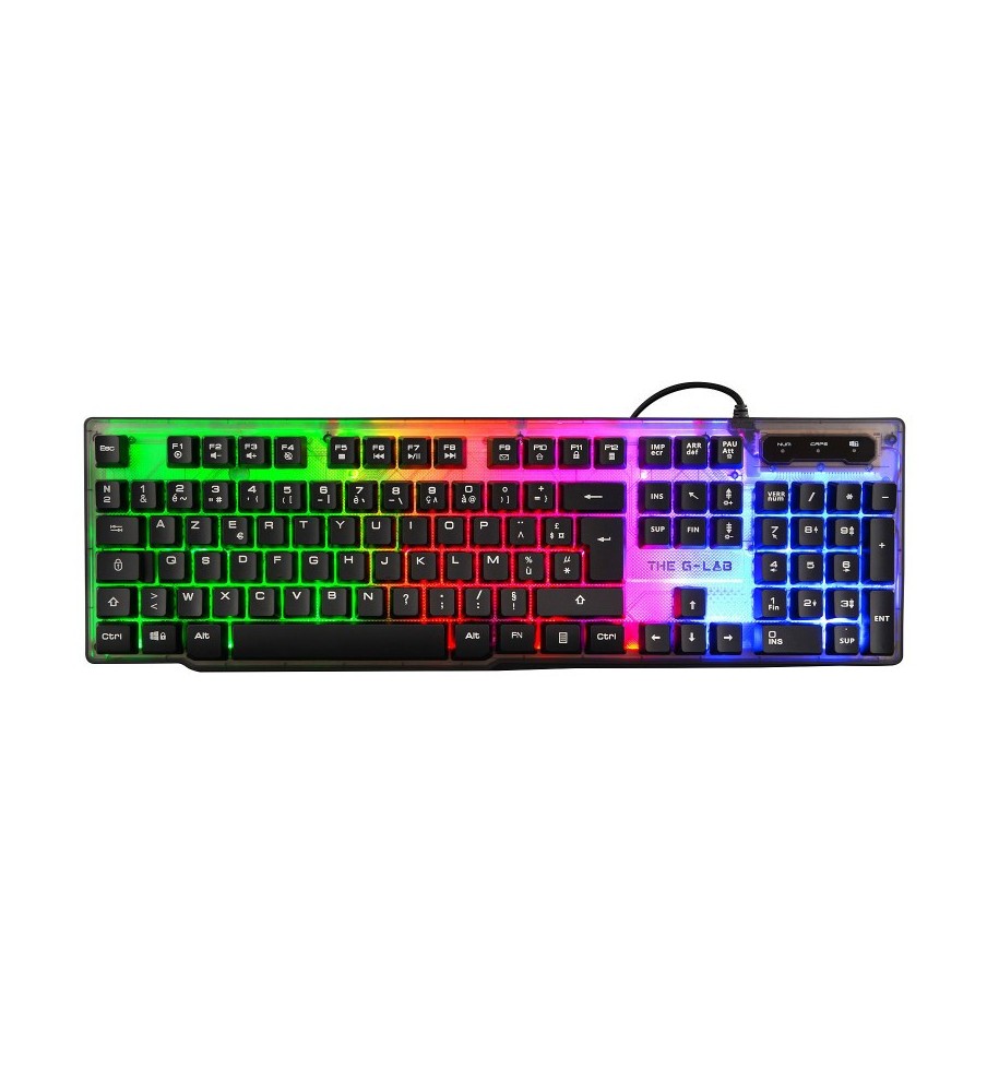 Clavier Gaming The G-Lab KEYZ NEON / RGB / Noir