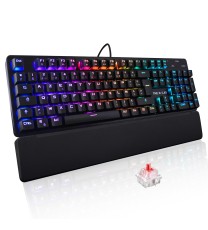 Clavier Gamer Mécanique THE G-LAB RGB Red Switch Noir