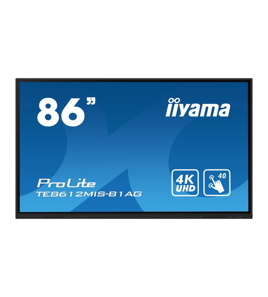 Écran Tactile Interactif iiyama PROLITE 86" 4K UHD IPS / 60 Hz / Noir Écran Tactile Interactif iiyama PROLITE 86" 4K UHD IPS / 60 Hz / Noir