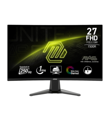 Ecran Gaming Curved MSI MAG 27C6X 27'' Full HD VA 250Hz - Noir