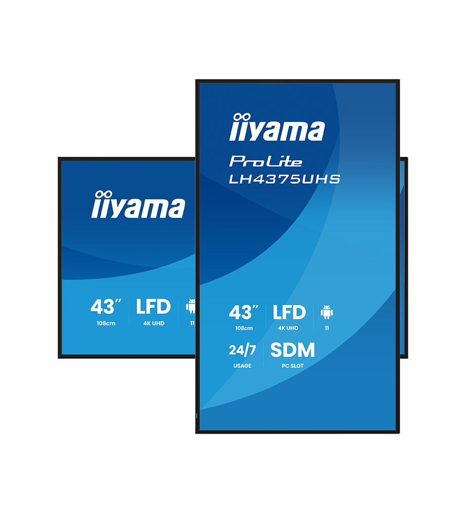 ECRAN d'affichage dynamique professionnel IIYAMA 4K UHD 43" ProLite (LH4375UHS-B2AG)