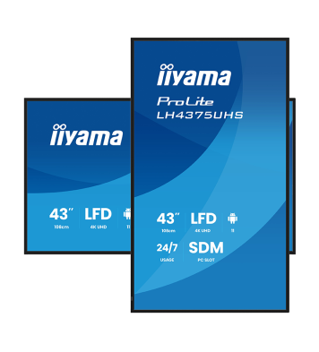 ECRAN d'affichage dynamique professionnel IIYAMA 4K UHD 43" ProLite (LH4375UHS-B2AG)