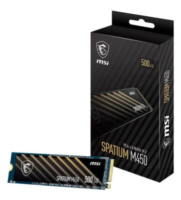 Disque Dur Interne SSD MSI SPATIUM M450 v1 PCIe 4.0 NVMe M.2 / 500 Go