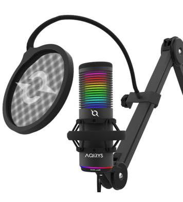 Microphone Gamer Filaire AQIRYS GALILEO - Noir
