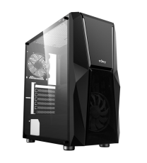 Boîtier Gamer NJOY FORT PC CASE ARGB / ATX & Micro ATX / Noir