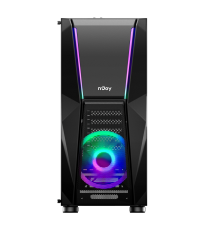 Boîtier Gamer NJOY FORT PC CASE ARGB / ATX & Micro ATX / Noir