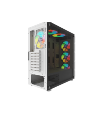 Boitier Gamer Moyen tour Aqirys Arcturus Pro White - EATX - 4 Fans ARGB / Blanc
