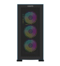 Boitier Gamer AQIRYS SARGAS Moyen Tour 4 Fans RGB - Noir