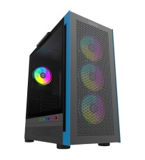 Boitier Gamer AQIRYS SARGAS Moyen Tour 4 Fans RGB - Noir