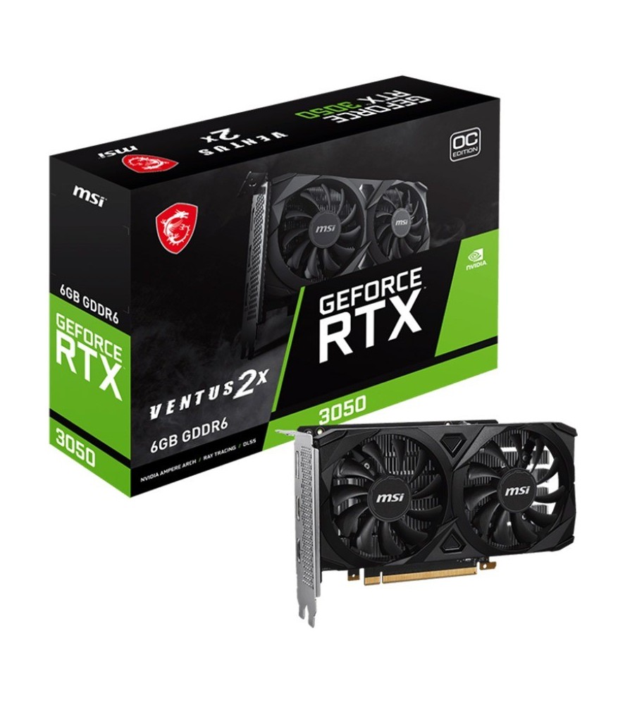 Carte Graphique MSI GeForce RTX 3050 Ventus 2X 6G OC