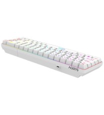 Clavier Gamer Mécanique AQIRYS MIRA 100% Anti-ghosting RGB - Blanc