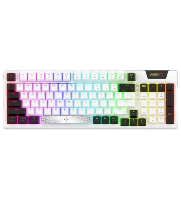 Clavier Filaire Gamer Mécanique AQIRYS ADARA 100% Anti-ghosting RGB - Blanc